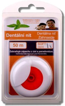 Soft Dent dentální nit 50m s mátou